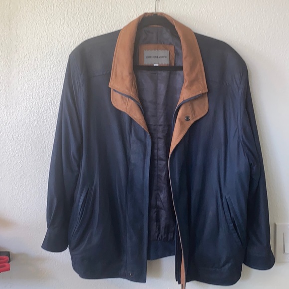 Johnston & Murphy 100% lambskin leather jacket - Picture 1 of 16